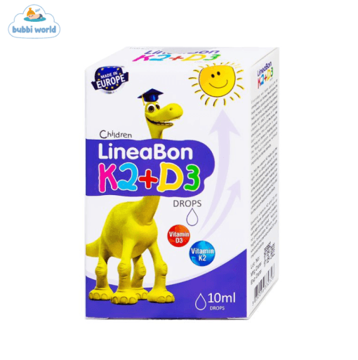 LineaBon Vitamin D3 K2 10ml Vitamin Hấp Thụ Canxi Giúp Bé Ngủ Ngon Tăng Chiều Cao - Hình ảnh 2