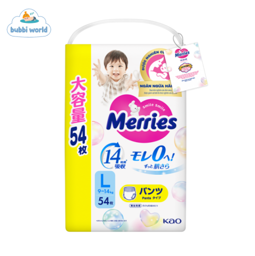 Tã dán/quần Merries Nội Địa size NB96/S88/M68/L58/XL44 - Hình ảnh 2